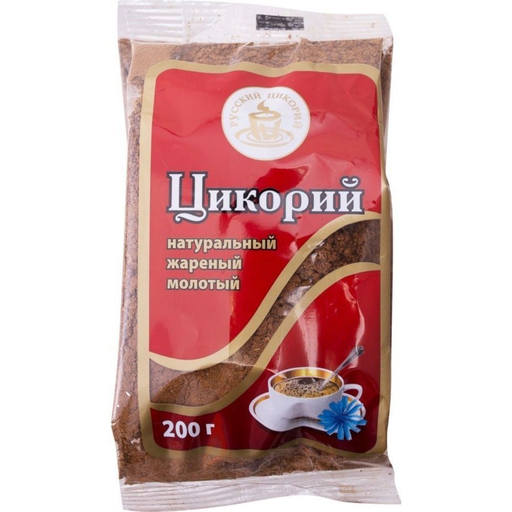 Цикорий РУССКИЙ ЦИКОРИЙ растворимый жареный молотый 200 г
