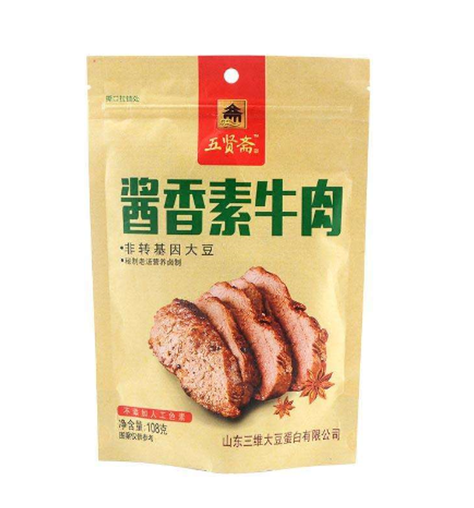Мясо соевое отварное с соевым соусом Wuxianzhai 108г