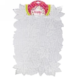 Салфетка на стол 30*45см «Кленовый лист» белая