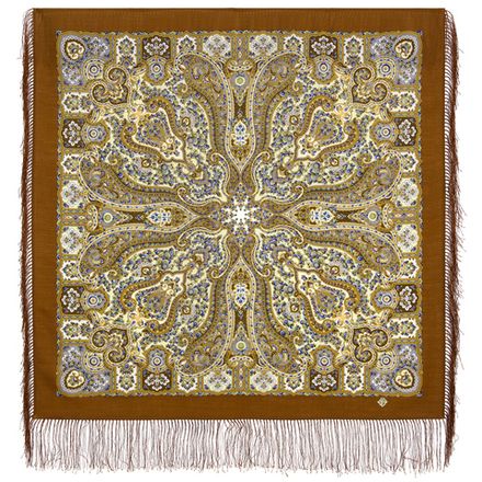 Павловопосадский платок Барбарис 2069-16