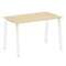 Metal System Стол письменный на А-образном м/к БА.СП-2 Акация Лорка/Металл Белый 1200*720*750