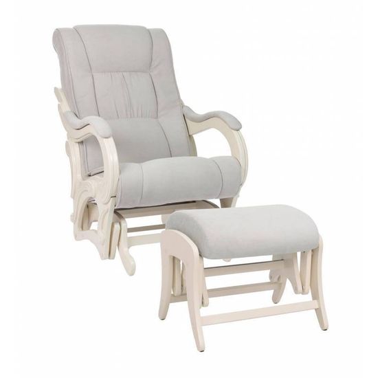 Кресло для кормления Milli Style с пуфом