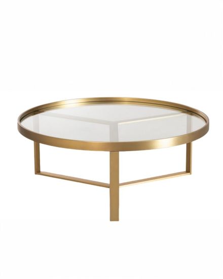 Золотой кофейный стол “Ульм”