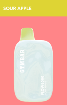 Купить Одноразовый Pod GTM Bar Flow - Sour Apple (6000 затяжек)