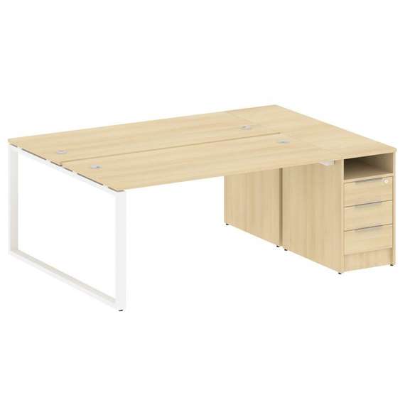 Метал Систем Рабочая станция с тумбой на О-образном м/к БО.РС-СТП-2.4