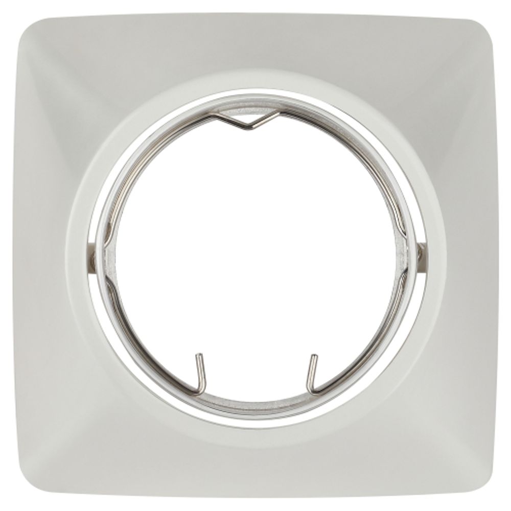 KL64A PS Светильник ЭРА литой пов. MR16,12V/220V, 50W перламутровое серебро | Литые встраиваемые светильники