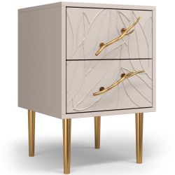 Тумба Арт Колор leaves Стайл Голд Серый агат