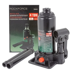 Домкрат бутылочный 4т с клапаном (h min 178мм,h max 338мм) RockForce##Rock FORCE RF-T90404(DS)