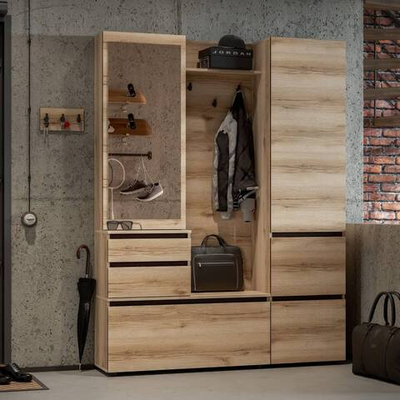 Берген вешалка с зеркалом 1,5м