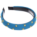 Ободок для волос «МАРЦИПАН», дайма, ширина 2,5см, микс 6 цветов ( в пакете с подвесом)