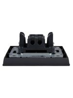 BRITE Выключатель 1-клавишный 10А в сборе ВСР10-1-0-БрГ графит IEK