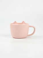 Чайная пара «Мяу»: кружка 200 мл, блюдце 18×11 см, ложка