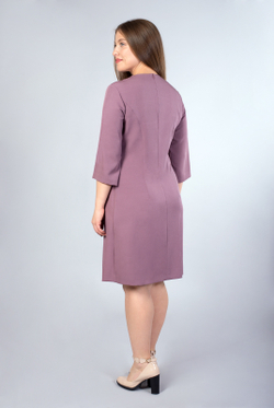 Офисное платье 3375ВЕ, какао крем #89КК053375ВЕ