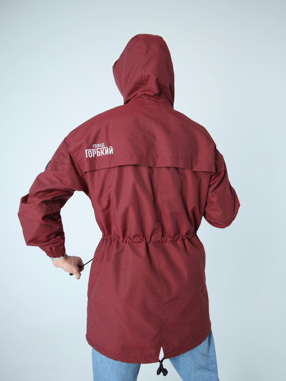 Парка с жилетом Город Горький хибины бордо красная