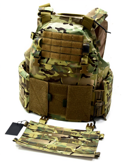 Чехол для бронежилета плитника КРЕПОСТЬ быстросброс слева, MIMICRYA, Cordura 1000D, MULTICAM, L-XL