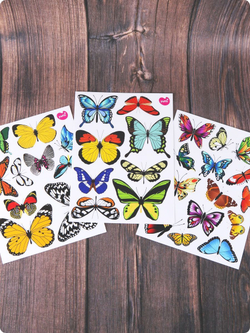 Наклейки бабочки для декорирования интерьера