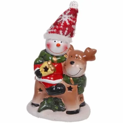 Фигурка с подсветкой Miracle «Верхом на олене» 22*12 см