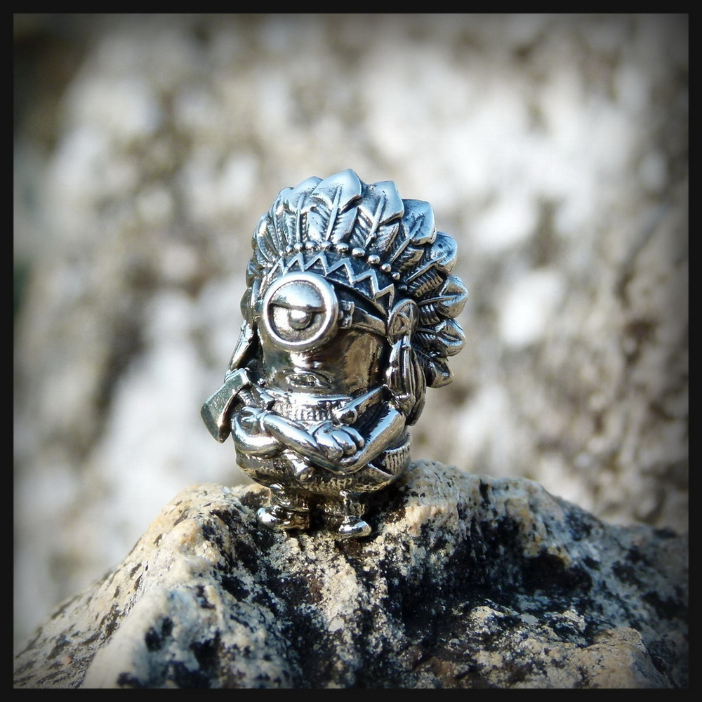 Темлячная бусина "ИндиПупс" для ножей мельхиор