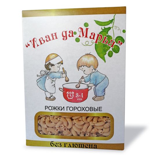 Рожки гороховые безглютеновая, Иван да Марья, 400г.