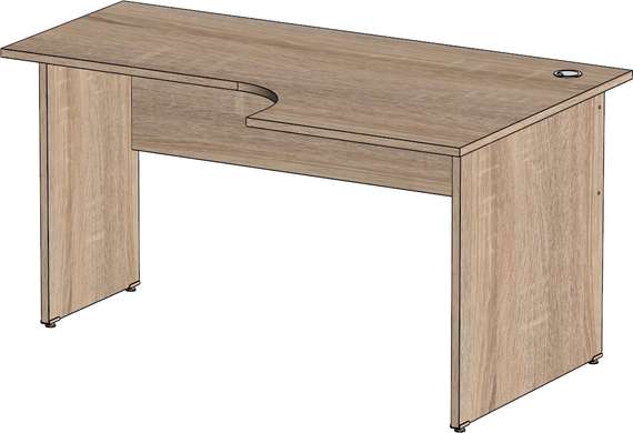 Стол эргономичный Стандарт Про дуб сонома