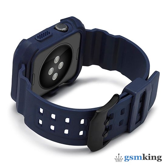 Protective Silicone Case Midnight Blue (Синий) for Apple Watch 38mm/40mm