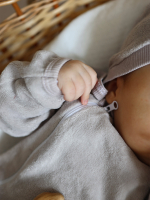 Велюровый комбинезон Mjölk White Sand