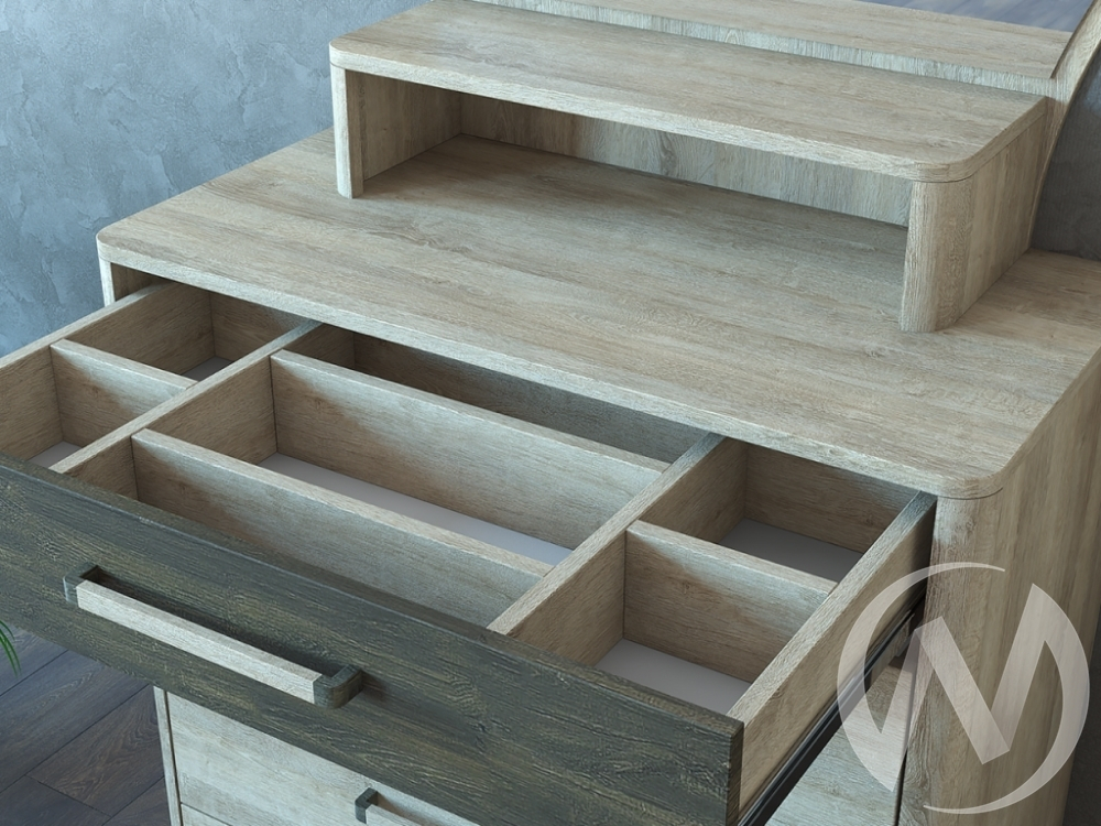 Комод К-2.7 Спальня Версаль-2 (дуб баррик/ясень анкор)