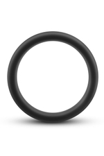 Черное эрекционное кольцо Silicone Go Pro Cock Ring (Цвет: черный)