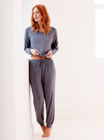 Футболка-топ из вискозы для сна и дома (Размер: L) (Цвет: серый)