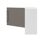 Щиток 12 мод настенный FRAME, белый, с тонированной дверцей, с 2 шин.PEN на 8+6 отв.