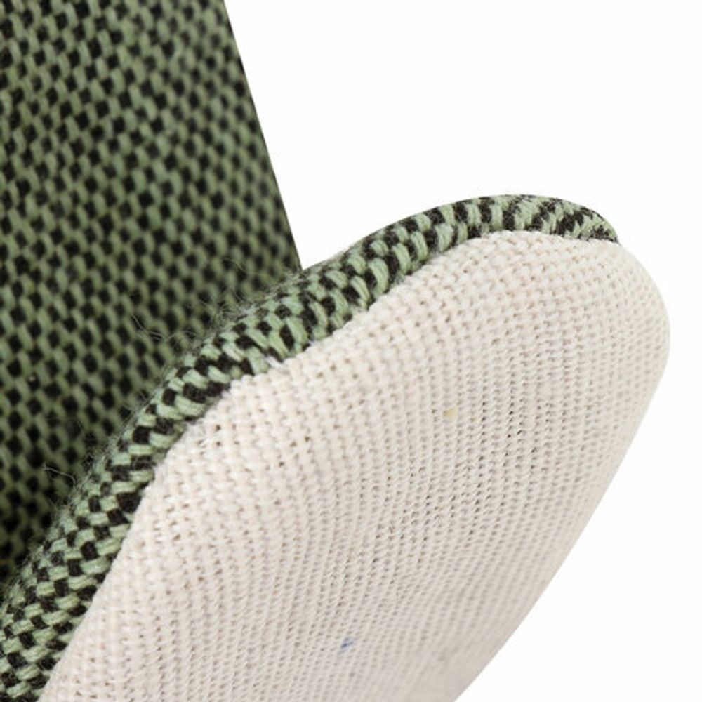 Рукавицы хлопчатобумажные, КОМПЛЕКТ 5 ПАР, плотность 380 г/м2, брезентовый огнеупорный наладонник, LAIMA, 600803