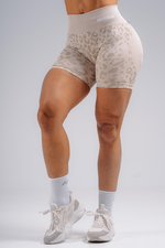 Шорты Push-Up Compression Leopard Shorts PRIMAL 856 Кремовые