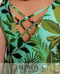 Платье 3153В-голубой Minova