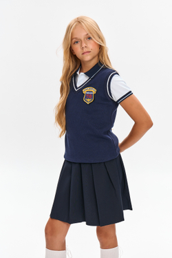 Жилет школьный вязаный (с липучкой)