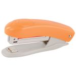 Степлер №10 BRAUBERG "Original", до 12 листов, с антистеплером, оранжевый, 227766