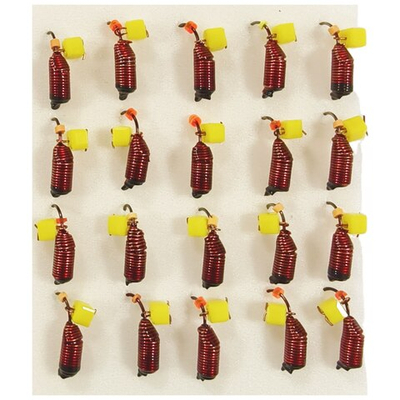 Мормышки Ручейник d 3мм. 0.8гр. Вольфрам. Сырный кубик (набор 20 штук)