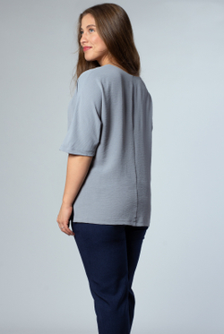 Блузка женская 2165ЮПБ, Светло-серый #30СС092165ЮПБ