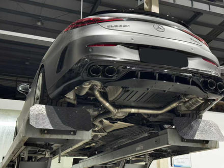 Выхлопная система с диффузором заднего бампера для Mercedes-Benz CLE C236 CLE53 AMG 2023+ Мерседес Диффузор выхлопные насадки