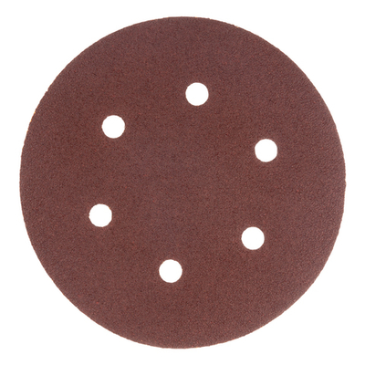 Круг абразивный на ворсовой подложке под "липучку", перфорированный, P 40, 150 мм, 5 шт Matrix