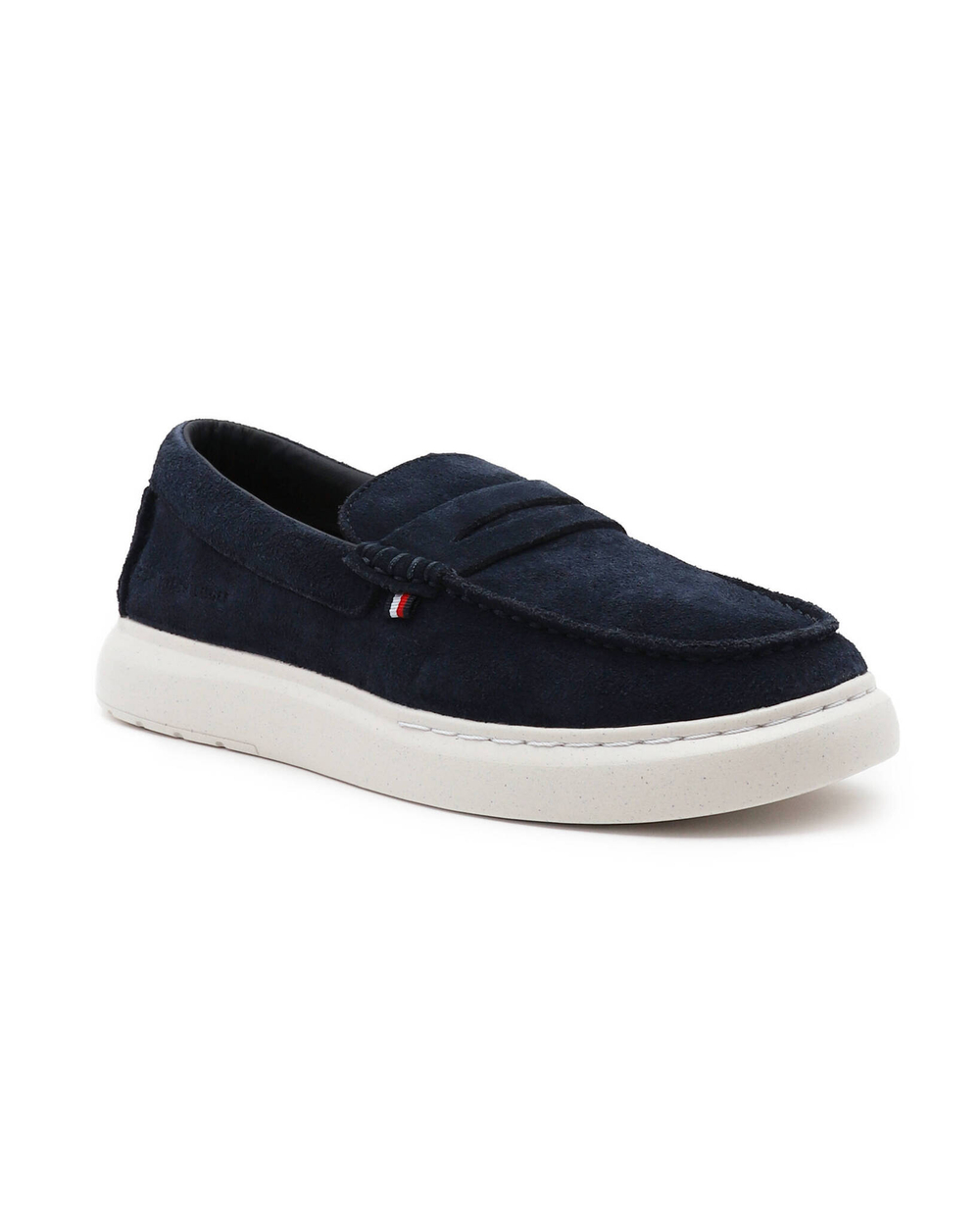 Кожаные мокасины tommy hilfiger hybrid loafer Tommy Hilfiger - темно-синий(FM0FM04440)