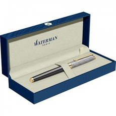 Перьевая ручка Waterman Reflections of Paris Hemisphere DeLuxe Black GT, перо M, чернила blue в подарочной коробке