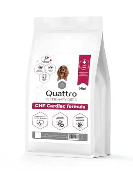 Корм для мелких собак VD Cardiac formula CHF, 3 кг