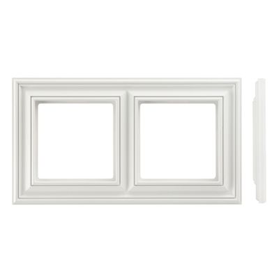 Рамка 2 поста LIREGUS RETRO K14-345-02.R/WWM белая матовая