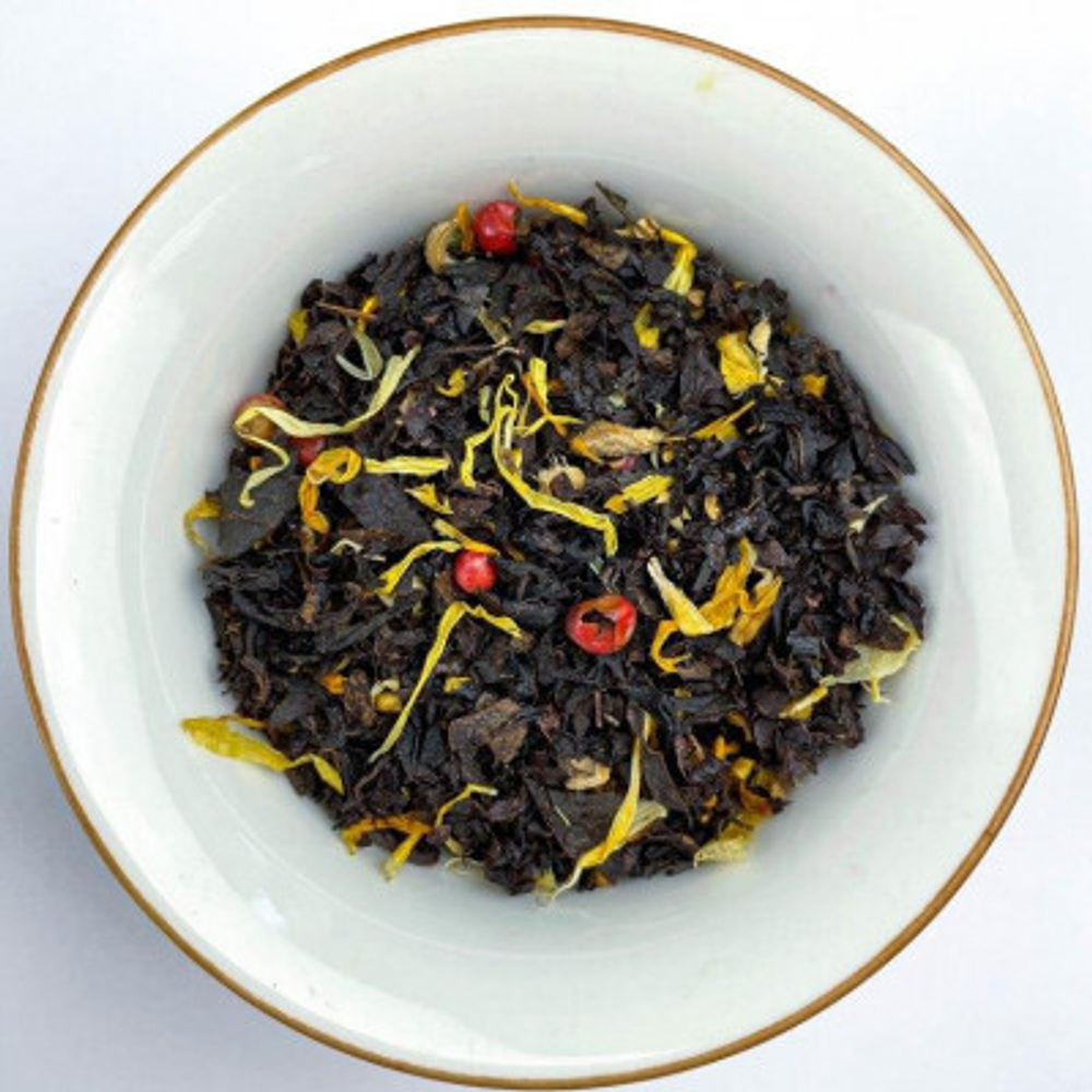 Черный чай BERRY-TEA "Имбирный с медом"  | 18гр под стакан | Эконом