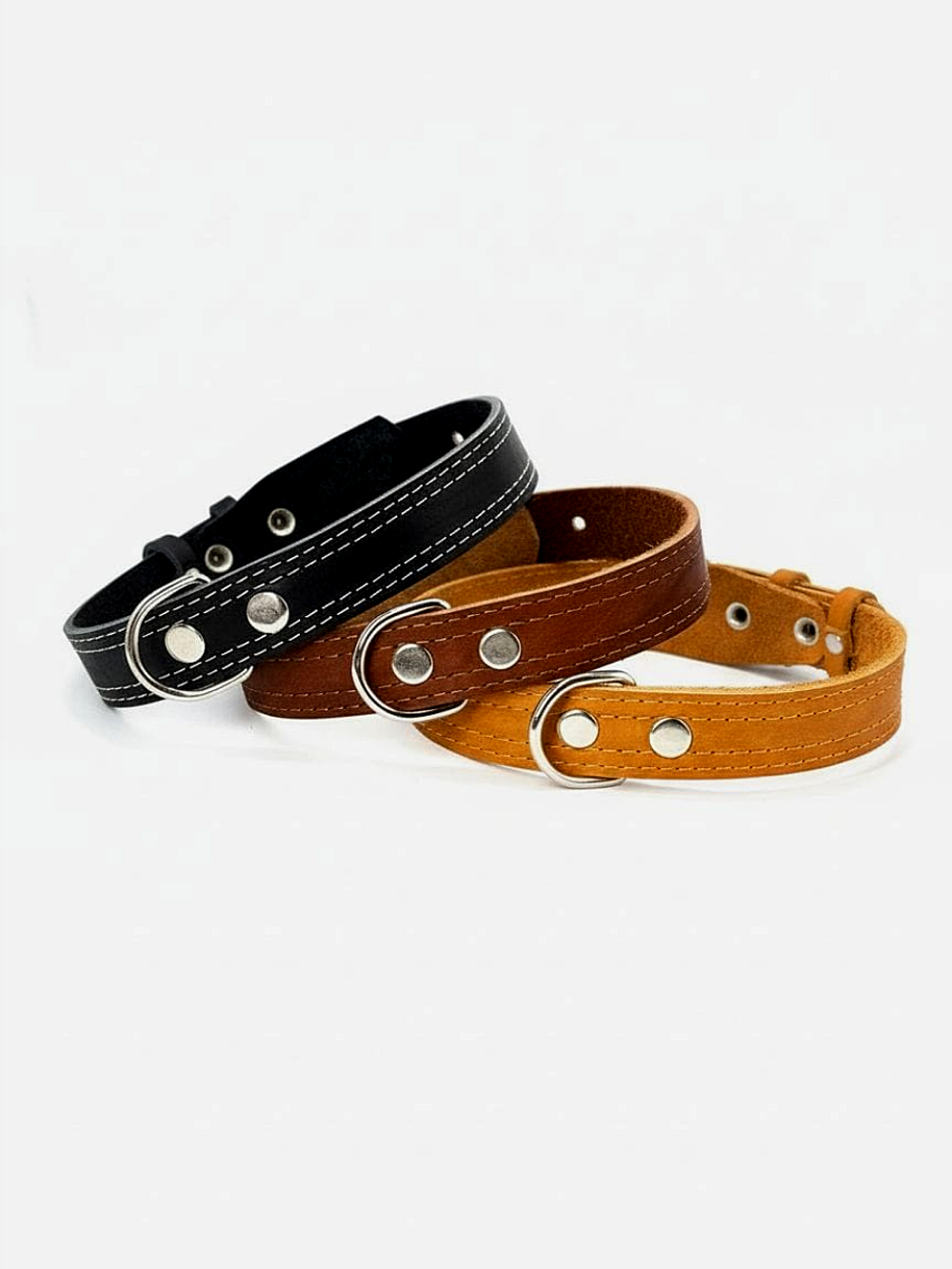 Ошейник для собак средних и крупных пород регулируемый черный