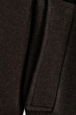 ZARA ПАЛЬТО ОВЕРСАЙЗ ИЗ СМЕСОВОЙ ШЕРСТИ — ZW COLLECTION, ШОКОЛАДНЫЙ