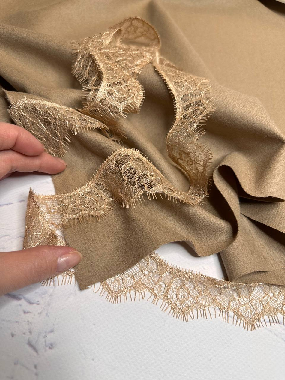 Костюмно-плательная однотонная шерсть (PENELOPE, 100%шерсть, Солнечный пепел, 150, 274 гр/м2)