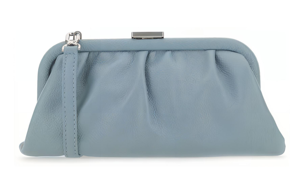 Balenciaga Cow Leather, Leather Clutch Women"s Blue
