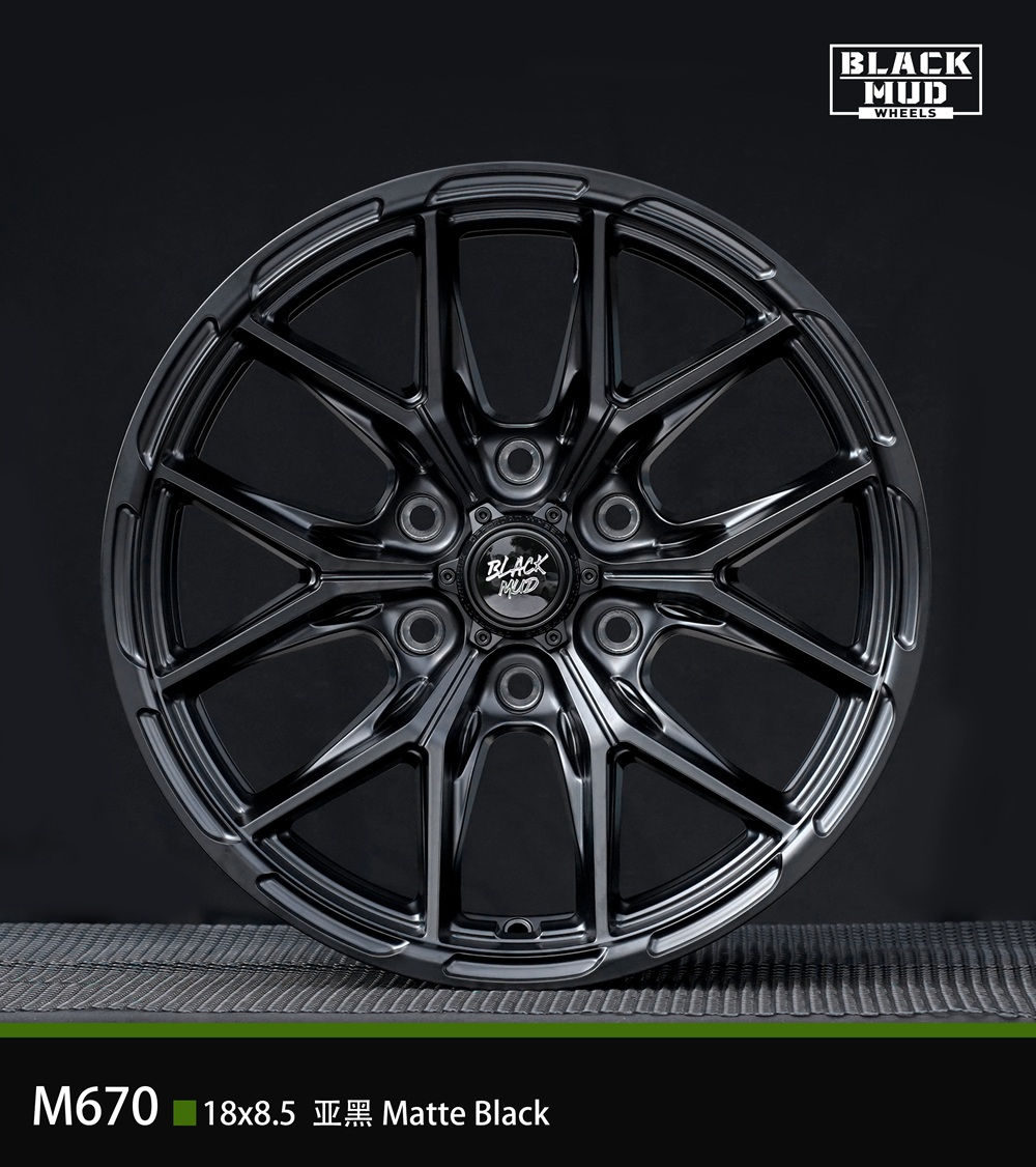 Диск колёсный литой BLACK MUD M670 R18 8.5 ET0 Matte Black