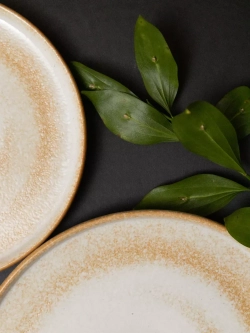 Тарелка с бортиком, Песчаная, диаметр 20 см